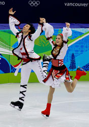 Ice dancers Ben Agosto and Taneth Belbin