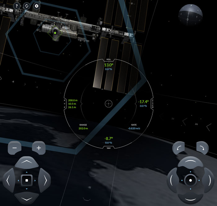 SpaceX ISS docking simulator