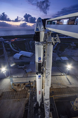 SpaceX: demo-2 from the gantry