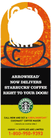 Arrowhead Starbucks flyer