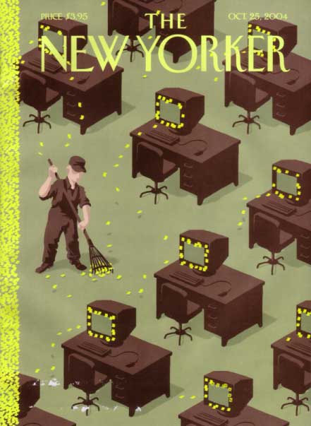 "autumn chores" - New Yorker cover 10-25-04